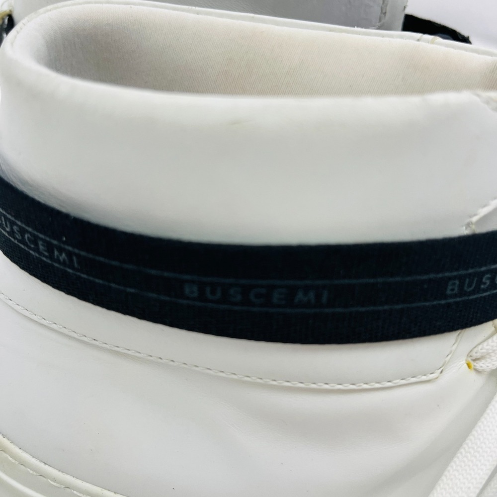 Buscemi Leather High Top Sneakers 100mm Buckle Closure‎ EU 38 US 8 - Picture 5 of 16